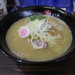ラーメン人生JET - 鶏煮込みそば(780円、斜め上から)