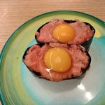 すし江戸 - うずら鉄火