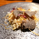 鴨とごぼうのリゾット