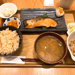 GOHANYA' GOHAN  - ◆銀鮭の三五八漬け焼き膳 1,180円
            ◆国産丸大豆納豆 200円