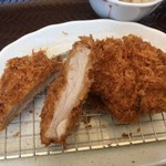 ごはん処 かつ庵 - 一応ヒレカツの断面