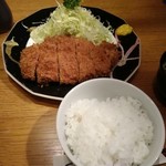 とんかつ石亭 八幡茶屋 - すたみなかつ定食　(ご飯、味噌汁、漬物付き)