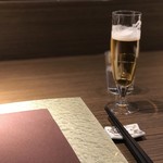 クロモリ - まずはビールで