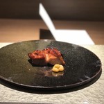 クロモリ - 角田 齋藤豚、加美 タンレイ 
      齋藤豚の肉質 旨味は素晴らしい！ 焼きも絶妙。
      加美町産の大豆タンレイを砂糖とレモン煮たものが添えられているが これもまた美味。