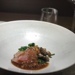 クロモリ - 大崎 仙台黒毛和牛  加美 舞茸 仙台岩切 ちぢみ法蓮草
      仙台黒毛和牛のステーキは甘く柔らかくて 超美味しい！
      ちぢみ法蓮草の甘いこと 甘いこと(*^-^*)