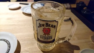 Anagoyanoresore - 穴子家 NORESORE 茅場町店 JIM BEAM のハイボール 税別480円  ７杯くらい飲んだかな