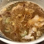 麺屋 たち花 - 味玉つけ麺(大)＠990円のつけ汁