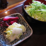 大黒家 - お新香とサラダ（きじ重）