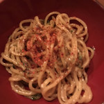 羊や カブトⅡ - 取り分けた焼きそばに唐辛子しこたま♪