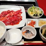 焼肉 平城苑 - カルビ・ハラミセット肉1.5倍(ランチ)