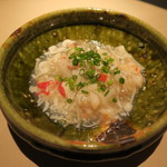 エクアトゥール - トラフグ白子 タラバガニソース