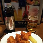 極楽湯 食事処 - ｱｻﾋﾄﾞﾗｲｾﾞﾛ400円&若鶏の唐揚げ3個431円