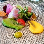 フラテッロ・ディ・ミクニ - FRATELLO DI MIKUNI＠上川　菜園風野菜のサラダ