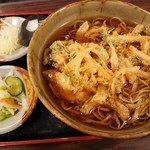 平成食堂 - かき揚げ蕎麦(温・730円)