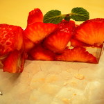 瓢斗 - 甘味：苺寄せ、ミント