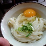 谷川米穀店 - うどん小「冷」150円+卵50円