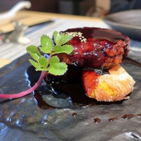 中國菜 心香 - 金華豚の黒醋のすぶた 旬の野菜添え