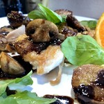 ナガタ店 - 鶏もも肉と里芋のバルサミコソース掛け、オレンジを添えて