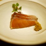 馳走 筏や - 桜鱒の藁焼き