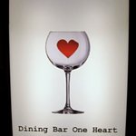 One Heart - Dining Bar One Heart：可愛い看板