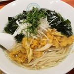 麺屋 六感堂 - 鮑と雲丹の潮そば（青森県郷土料理 いちご煮そば）
