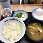 Matsuya - 朝定食（ミニ玉子納豆）