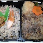 旅弁当 駅弁にぎわい - かにめし＆すき焼き弁当