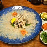 とらふぐ1尾分の刺身