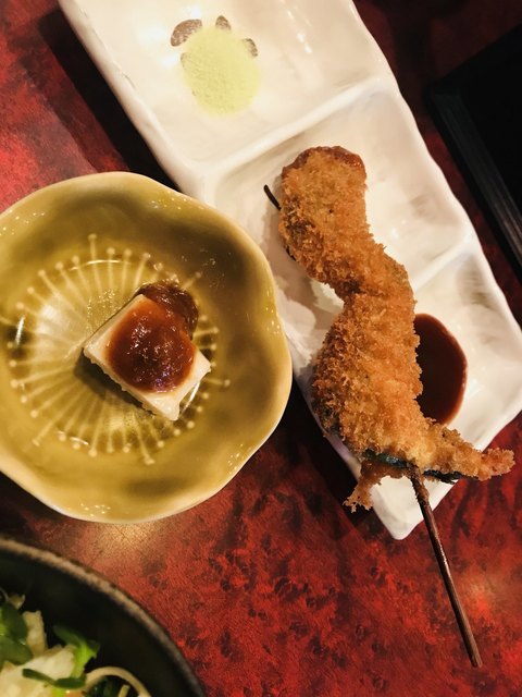 ランチセットで揚げたての串カツ By ラベ美 法善寺 八尾 串揚げ 串かつ 食べログ