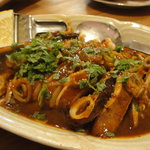 刺身いか姿焼　いかわたソース