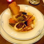 どうろくじん - 白イカとあさりのソテー