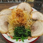 Ramensemmontembubuka - 黒丸肉食系+ほうれん草￥1,050-
