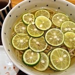 蕎麦しゃぶ総本家 浪花そば  - すだちそば