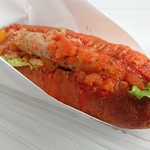 マルヤママッシュルーム - Mexican chili dog（サルサソースのピリ辛ホットドッグ）550円