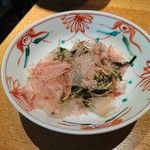 蕎麦酒処つきじ庵 - 茎わさびのおひたし