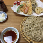 蕎麦切り わたなべ - 天せいろ