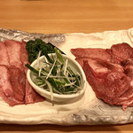 Yakiniku Shirakawa - タン塩とネギタン塩。