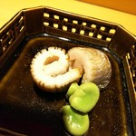 小料理 曾根 - 熊本葦北産の太刀魚山椒醤油、鹿児島の空豆