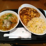 Fukumanen - 陳麻婆チャーハン半ラーメンセット