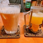 アルカディア - アイスカフェオレとホットイタリアン