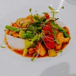 SUGALABO - 噴火湾の鮟鱇   冬野菜   ジロール茸