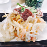 たこかき揚げ天　\300