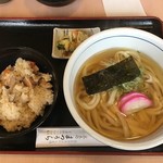 Sobadokoro Matsuura - うどん定食　￥750