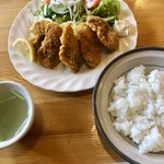 レストランれむの巣 - カキフライ定食850円