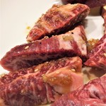 炭火焼肉ふじた - ハラミはジューシーでした。