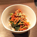 炭火焼肉ふじた - キュウリキムチ400円。美味しかったです。