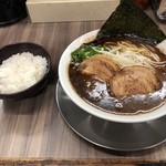 Gemman - 黒ラーメン＋ライス(小)