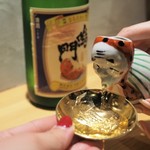 新宿御苑 天ぷら串 山本家 - 徳島県　鳴門鯛（お銚子が可愛すぎる）