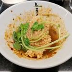 Shirokuma - 汁なし担々麺-〆のお焦げ餡かけ