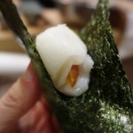 食堂 おがわ - つきだし、からすみ餅♪